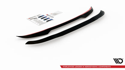 Spoiler CAP für BMW X7 M G07 schwarz Hochglanz