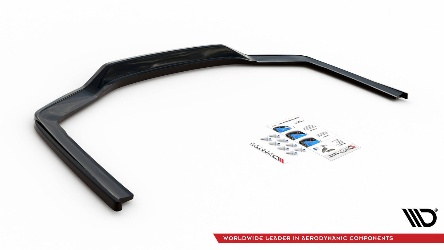 Mittlerer Diffusor Heck Ansatz DTM Look für BMW 7 M-Paket G11 Facelift schwarz matt