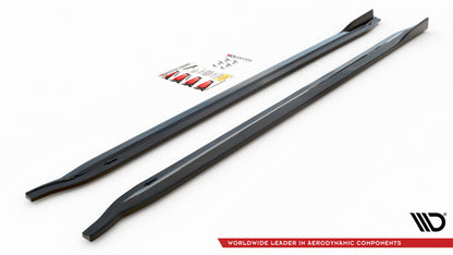 Seitenschweller Ansatz für V.2 für BMW M3 G80 schwarz matt