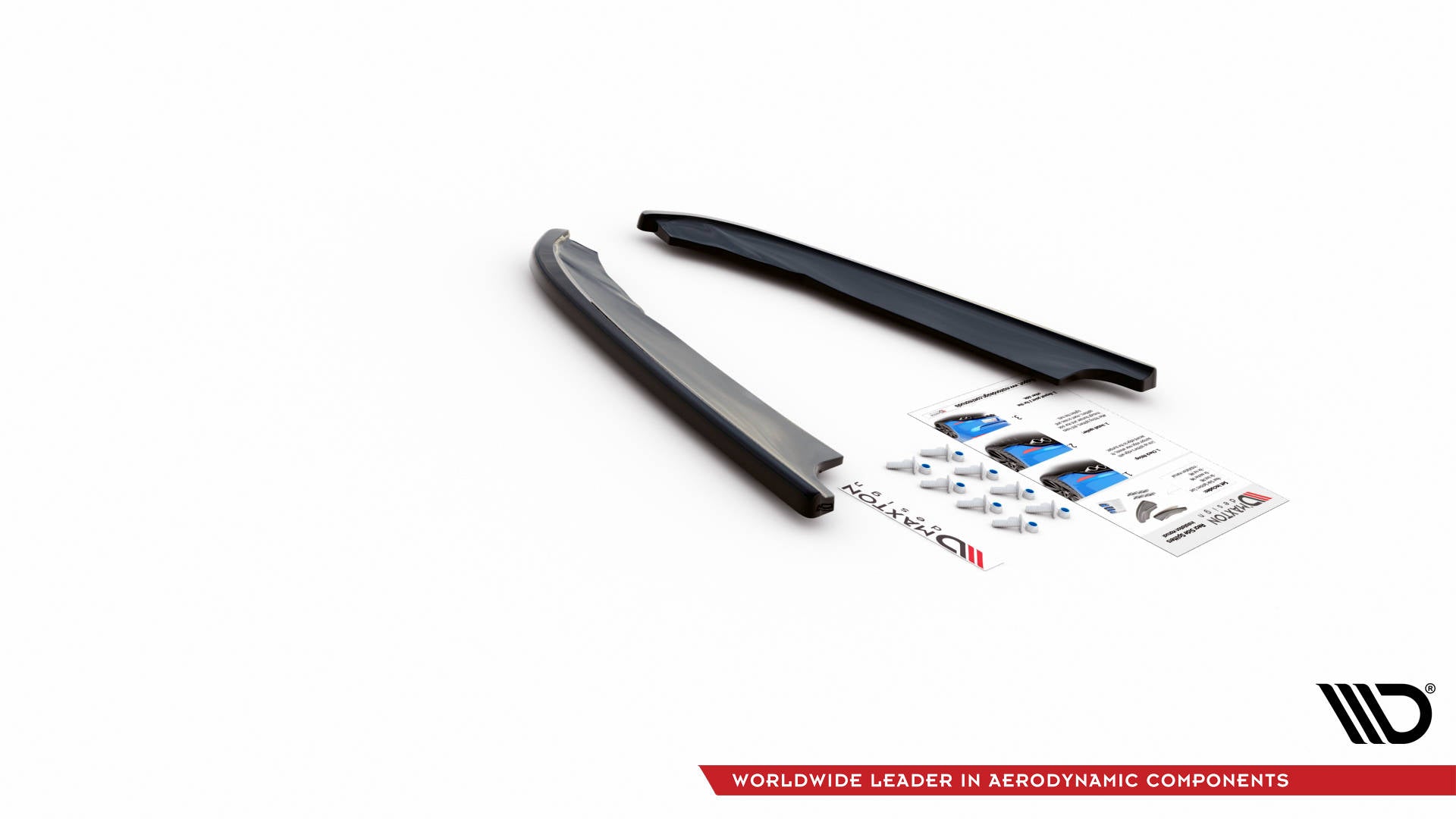 Heck Ansatz Flaps Diffusor für Hyundai I40 Mk1 schwarz matt