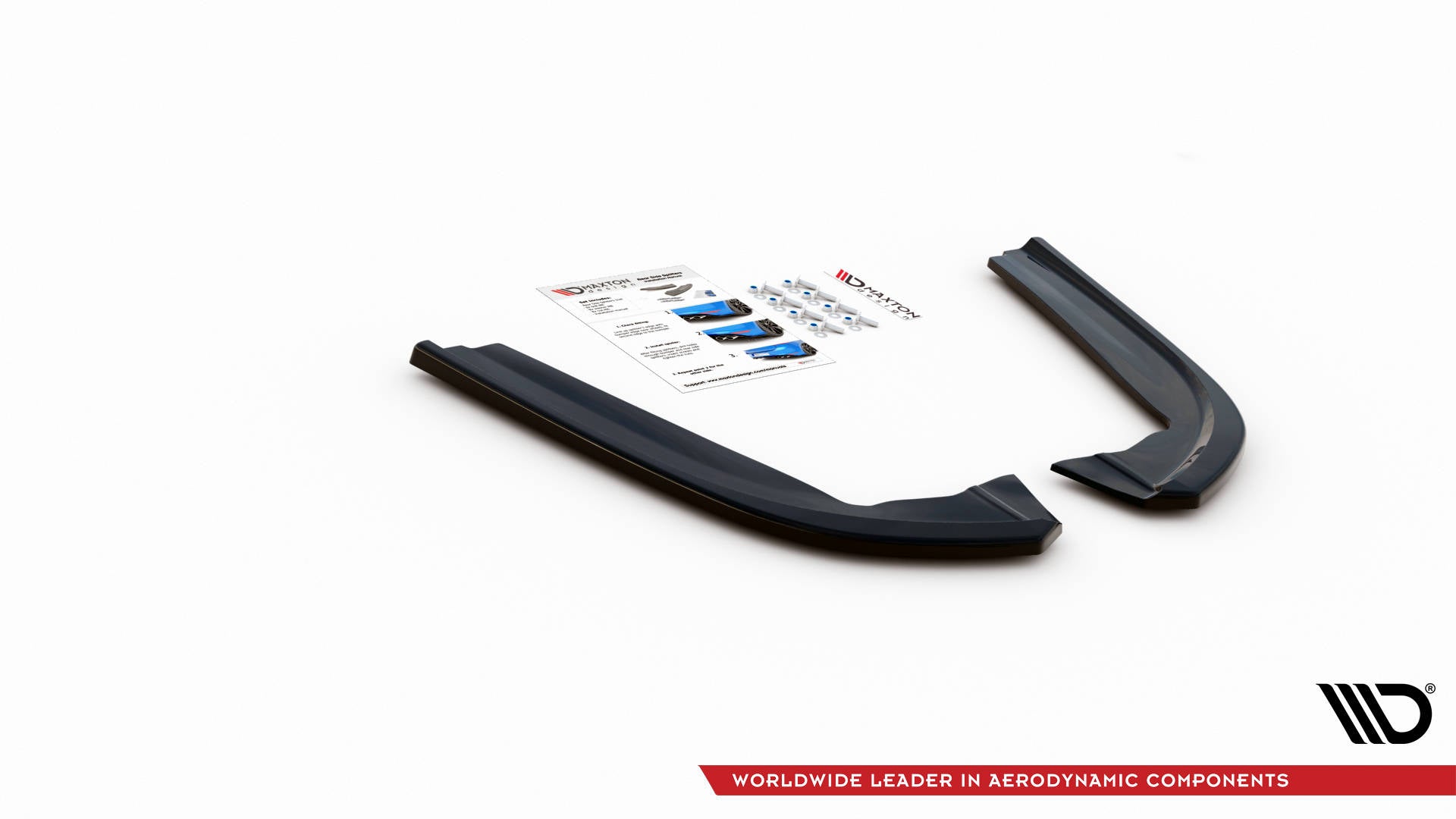 Heck Ansatz Flaps Diffusor V.2 für Ford Mondeo ST-Line Mk5 Facelift Carbon Look