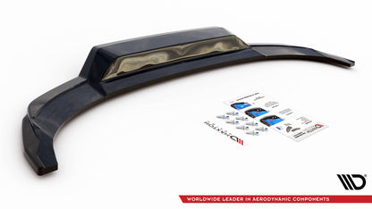 Mittlerer Diffusor Heck Ansatz DTM Look für Audi A3 S-Line Sportback 8Y schwarz Hochglanz