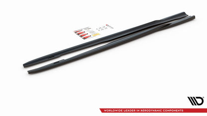 Seitenschweller Ansatz für V.2 für Ford Focus ST Mk3 schwarz matt