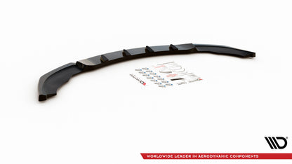 Front Ansatz V.2 für BMW 3er Coupe M-Paket E46 schwarz Hochglanz