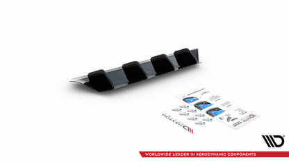 Diffusor Heck Ansatz für Volkswagen Passat B8 Facelift schwarz matt
