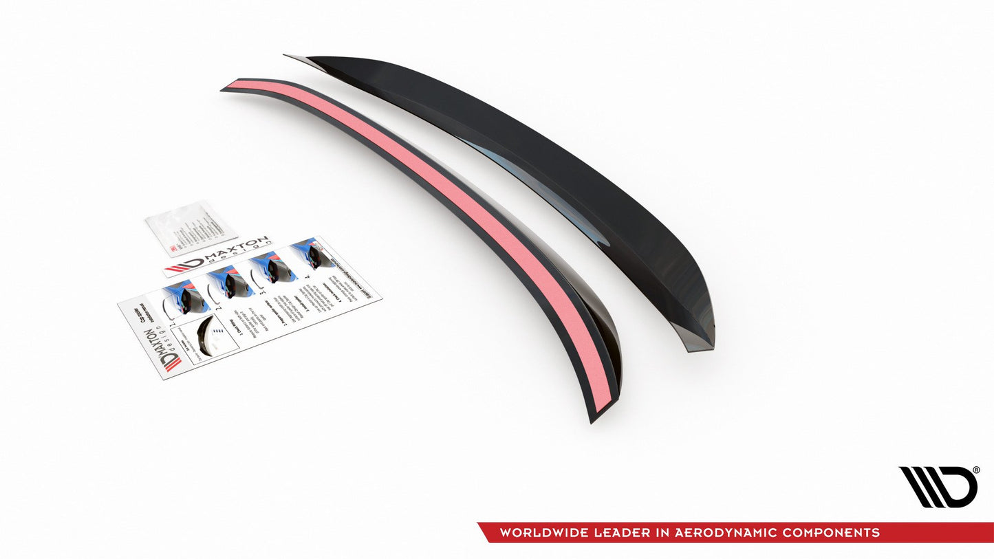 Spoiler CAP für Ford Mondeo Liftback Mk5 Facelift schwarz matt