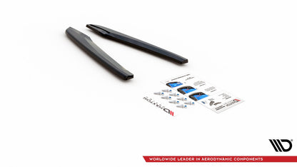 Heck Ansatz Flaps Diffusor V.2 für Seat Leon Cupra Mk3 FL Sportstourer Carbon Look