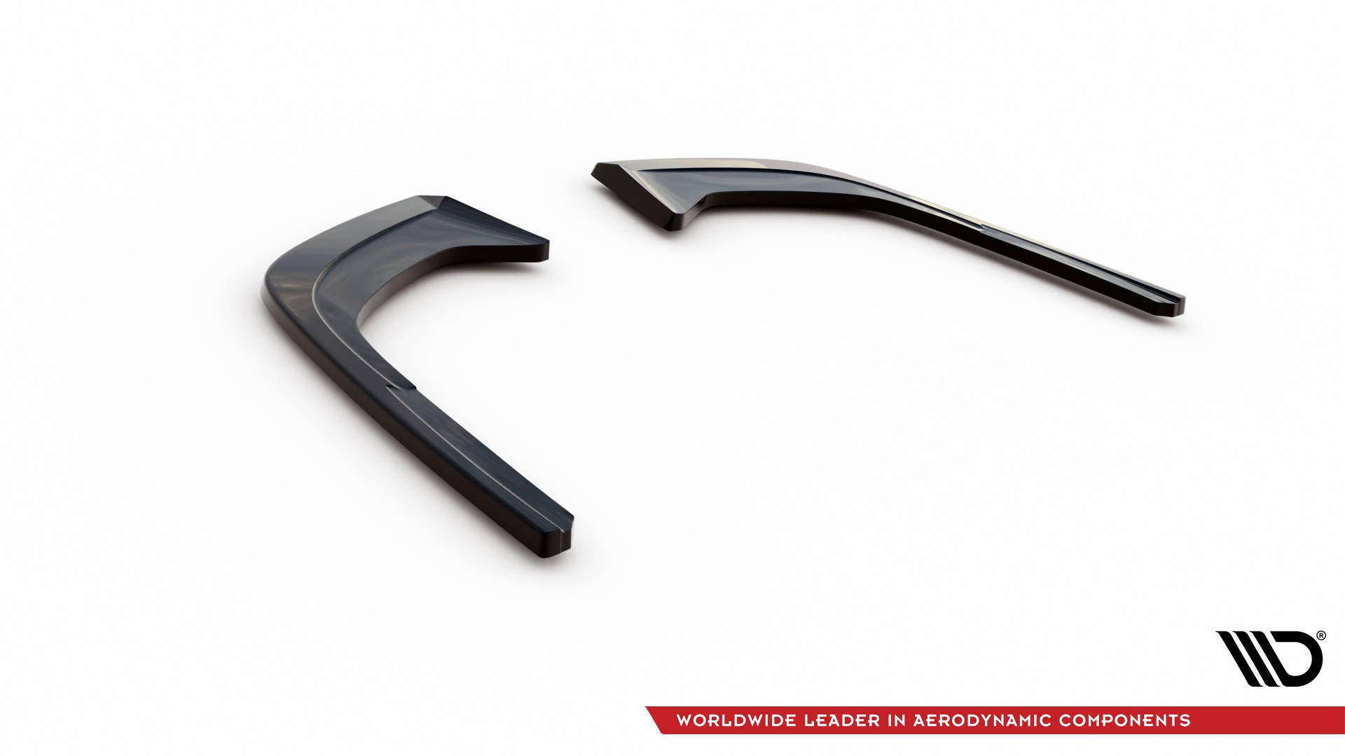 Heck Ansatz Flaps Diffusor für Audi A4 B9 Facelift schwarz matt
