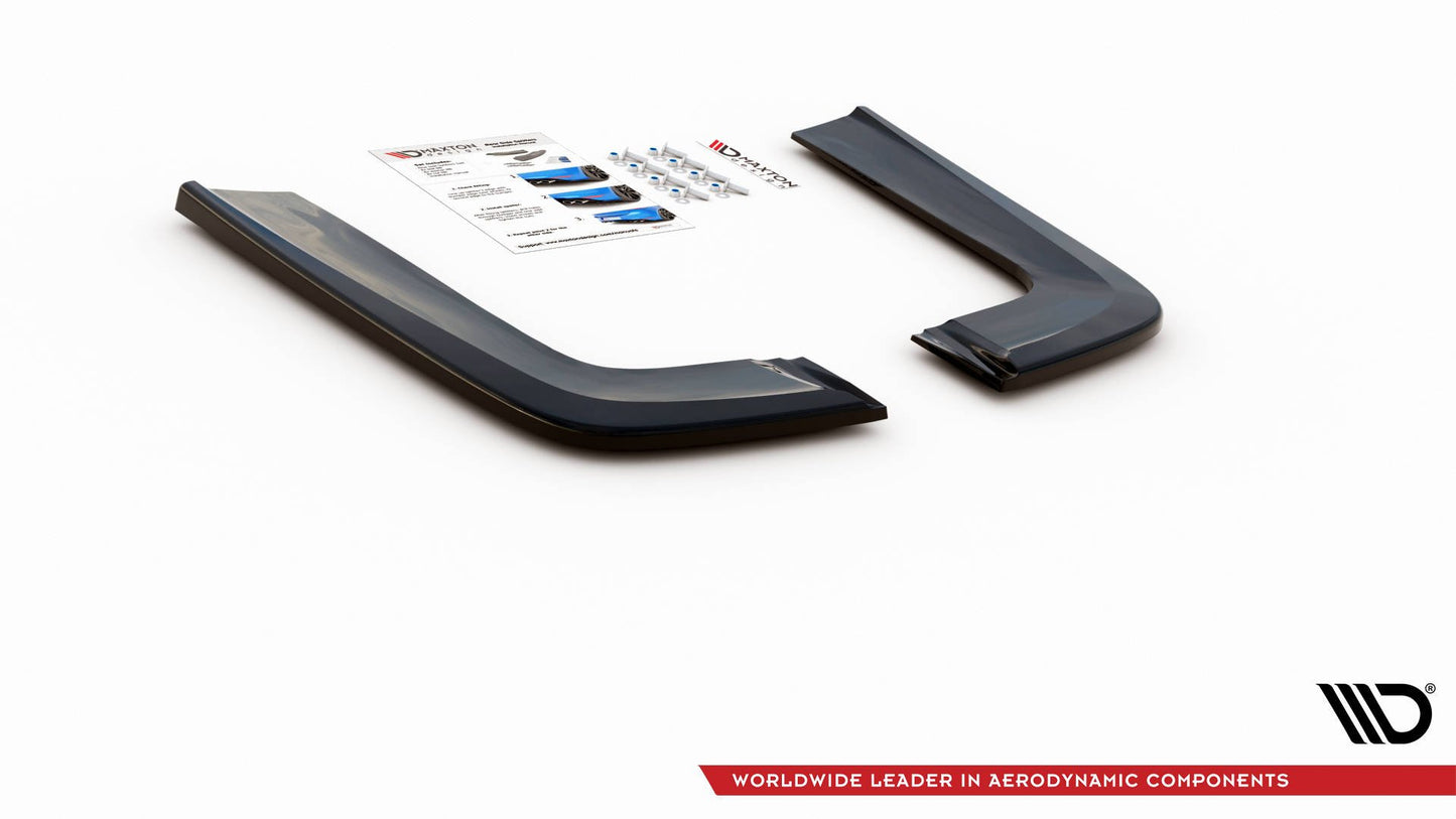 Heck Ansatz Flaps Diffusor V.2 für Mercedes-Benz V-Klasse AMG-Line W447 Facelift schwarz matt