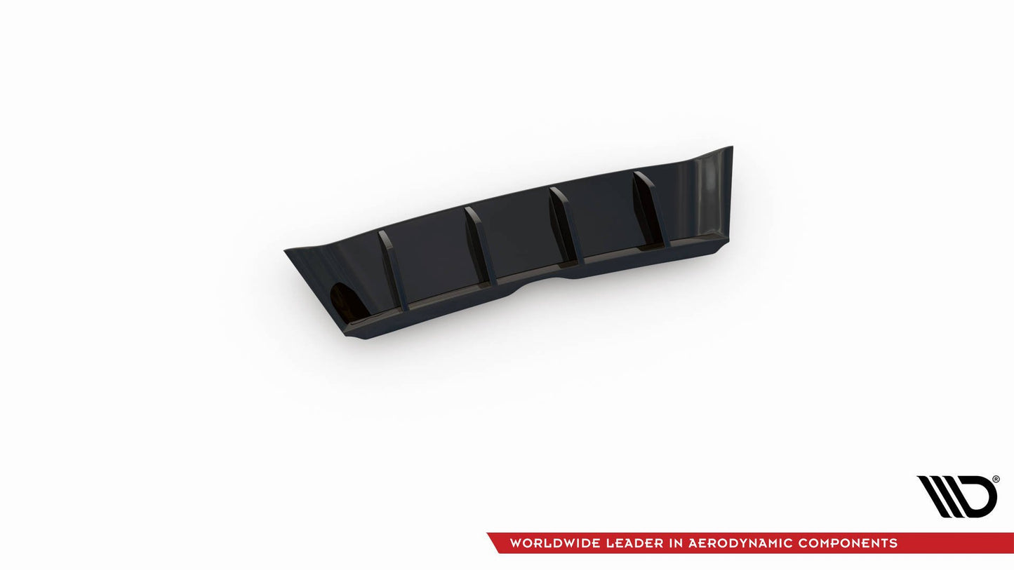 Diffusor Heck Ansatz für Skoda Kamiq schwarz Hochglanz