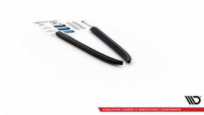 Heck Ansatz Flaps Diffusor für Jaguar XJ X351 schwarz matt