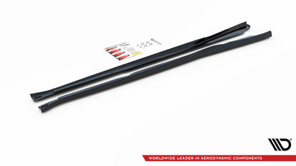 Seitenschweller Ansatz für V.2 für Nissan 370Z  schwarz matt