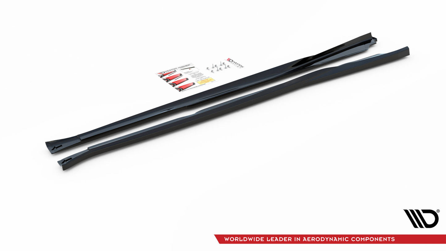 Seitenschweller Ansatz für V.2 für Nissan 370Z  Carbon Look