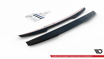 Spoiler CAP für Volkswagen Caddy Mk5 schwarz Hochglanz