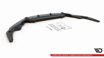 Front Ansatz V.1 für Audi R8 Mk2 Facelift schwarz Hochglanz