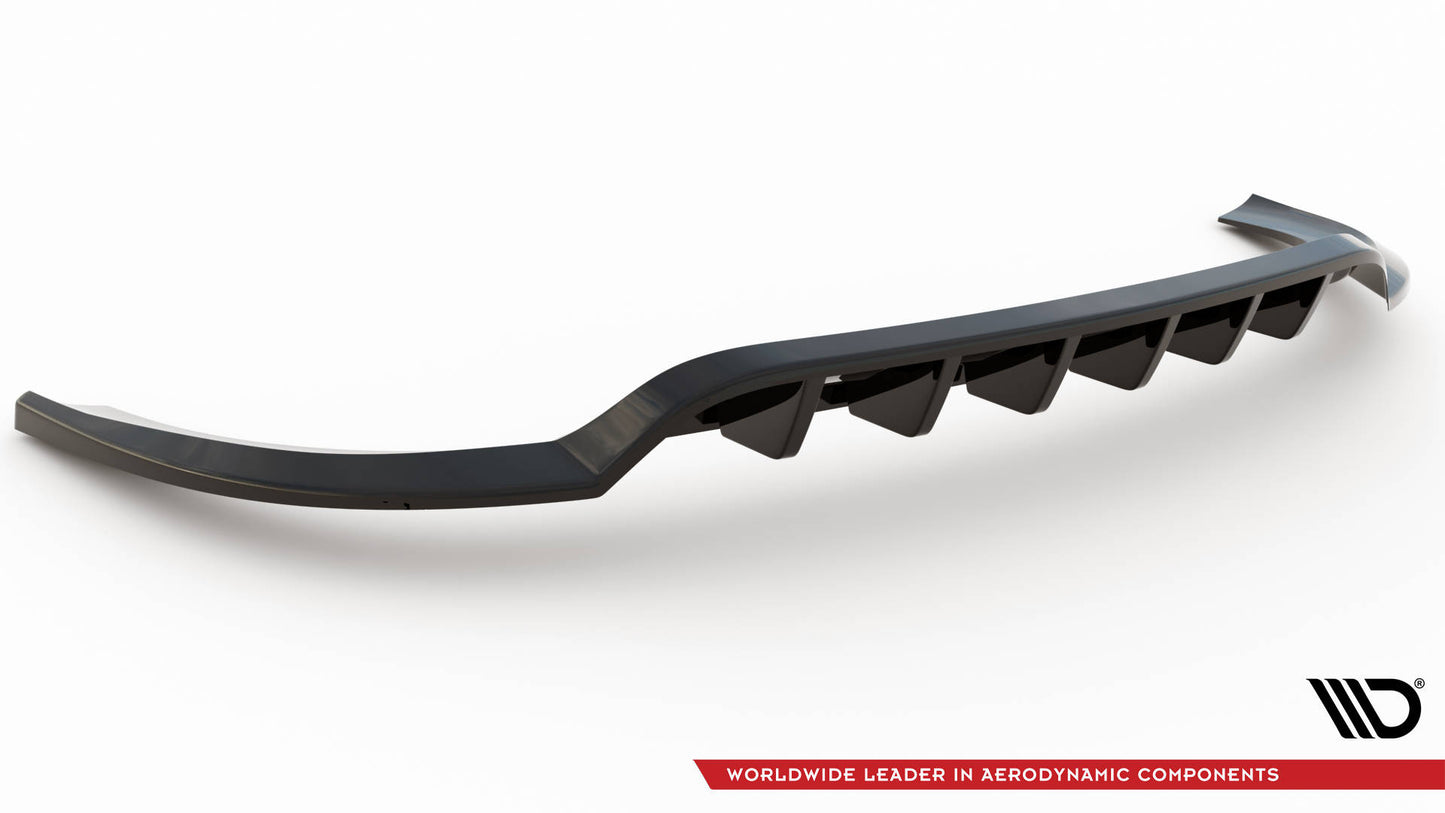 Mittlerer Diffusor Heck Ansatz DTM Look für Hyundai ix35 Mk1 schwarz matt