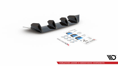 Diffusor Heck Ansatz für Mercedes-Benz CLA Shooting Brake AMG-Line X118 schwarz matt