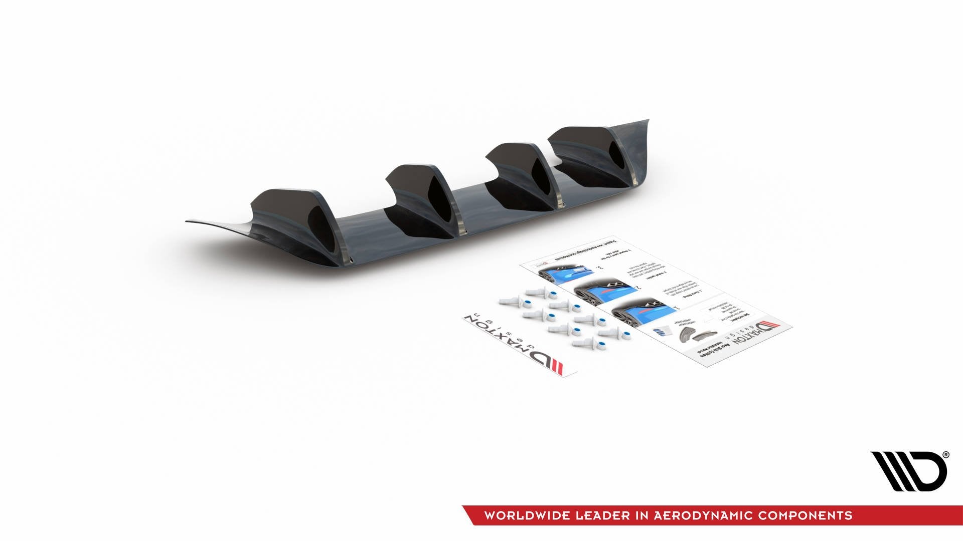Diffusor Heck Ansatz für Mercedes-Benz CLA Shooting Brake AMG-Line X118 Carbon Look