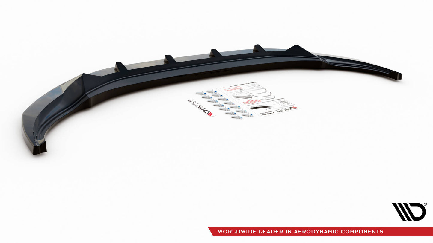 Front Ansatz V.2 für Volkswagen Tiguan R Mk2 Facelift schwarz Hochglanz