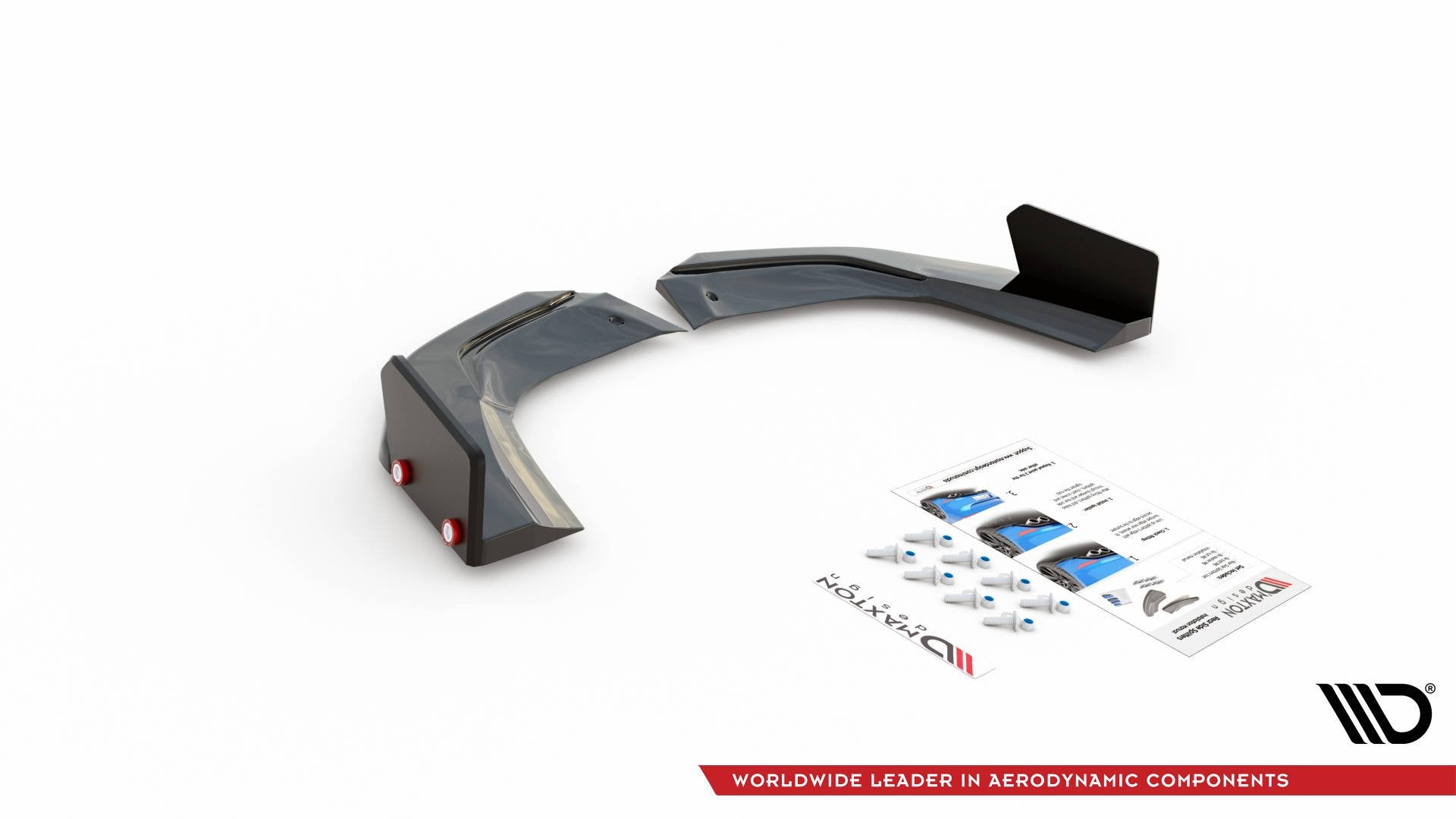 Heck Ansatz Flaps Diffusor +Flaps für V.2 Mercedes-AMG A45 S