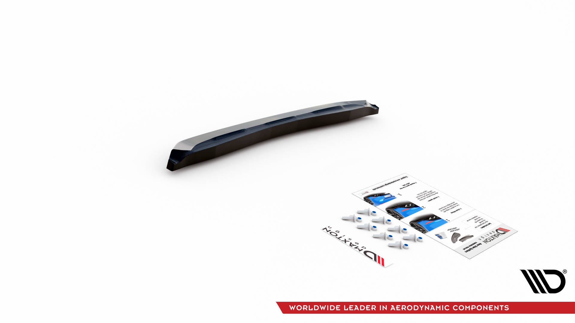 Mittlerer Diffusor Heck Ansatz für Ford Escape ST-Line Mk3 Carbon Look