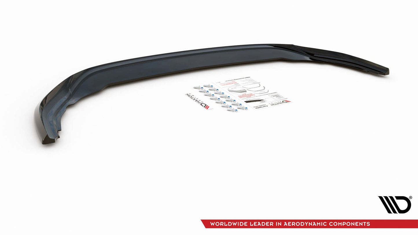 Front Ansatz V.5 für Volkswagen Golf R Mk8 schwarz matt