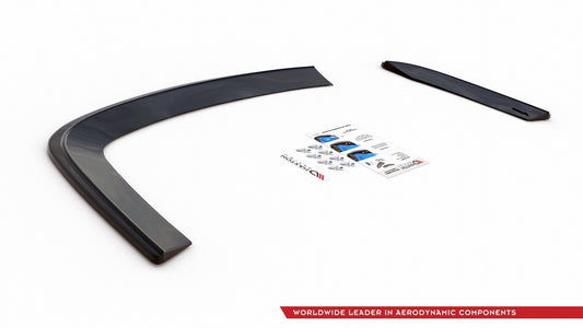 Heck Ansatz Flaps Diffusor für VOLKSWAGEN JETTA MK6 SEDAN vor Facelift schwarz matt