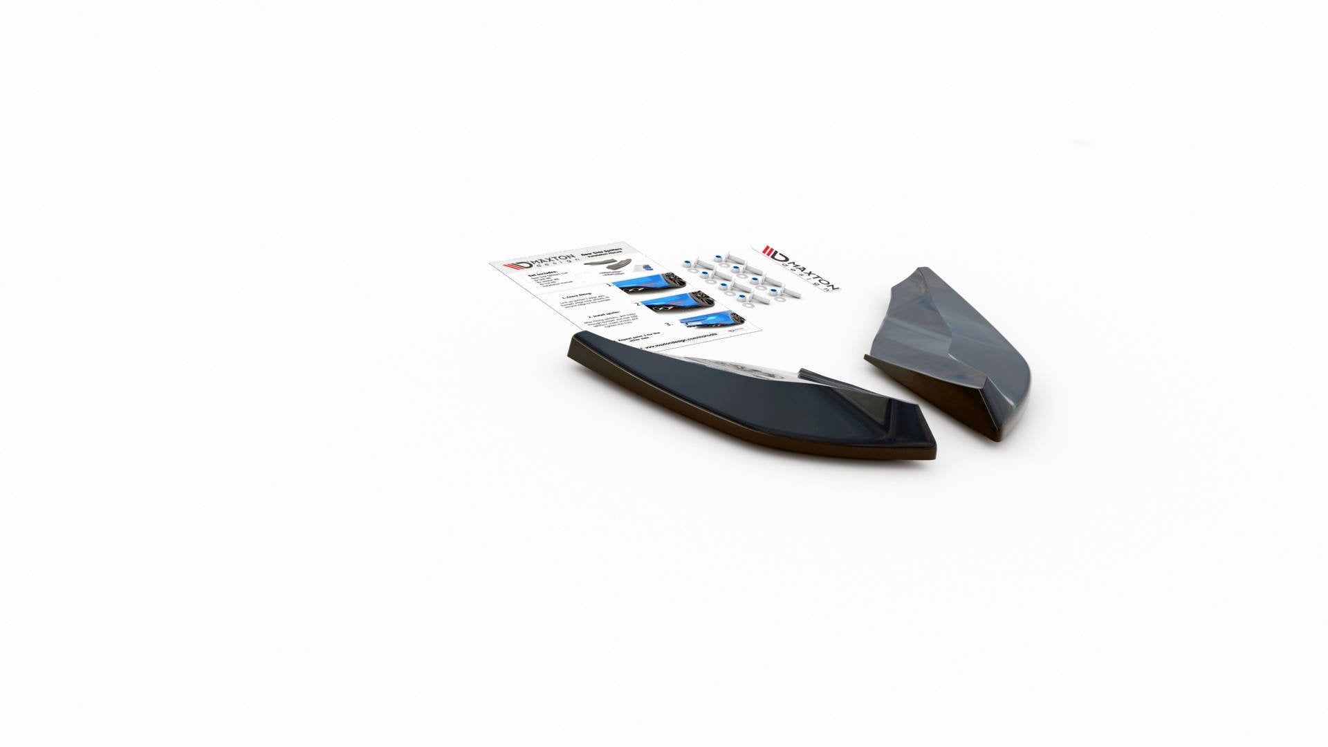 Heck Ansatz Flaps Diffusor für Cupra Ateca schwarz matt