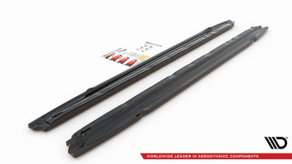 Seitenschweller Ansatz für Audi S3 / A3 S-Line 8Y schwarz matt