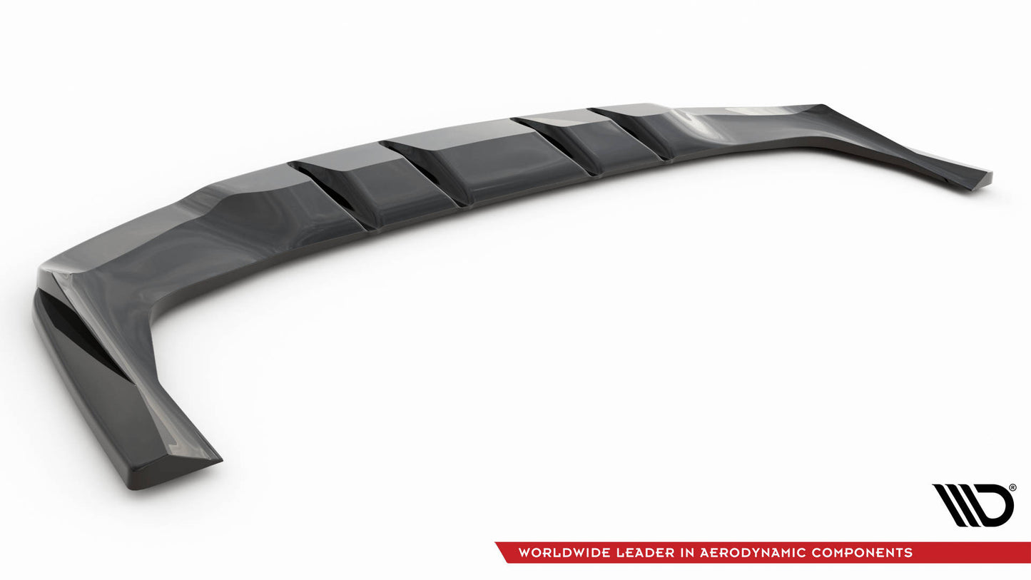 Mittlerer Diffusor Heck Ansatz DTM Look für Mercedes-Benz GLE Coupe AMG-Line C167 schwarz Hochglanz