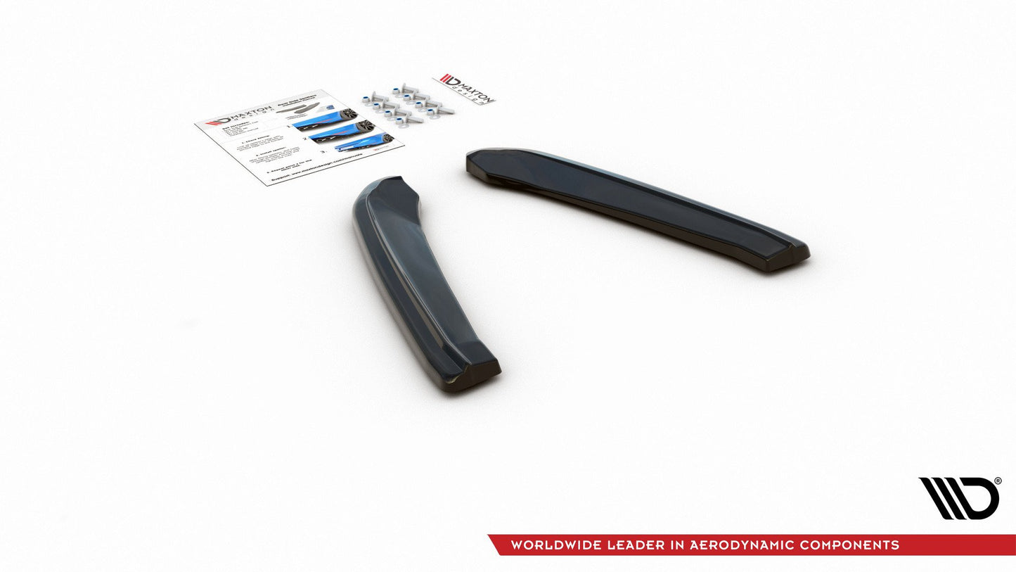 Heck Ansatz Flaps Diffusor V.1 für Seat Leon Cupra Mk3 FL Sportstourer schwarz matt