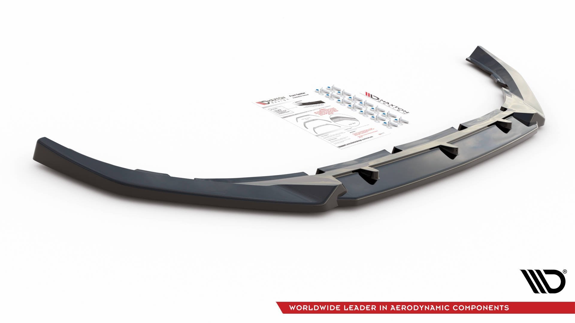 Front Ansatz V.1 für Volvo S60/V60 R-Design Mk3 schwarz Hochglanz