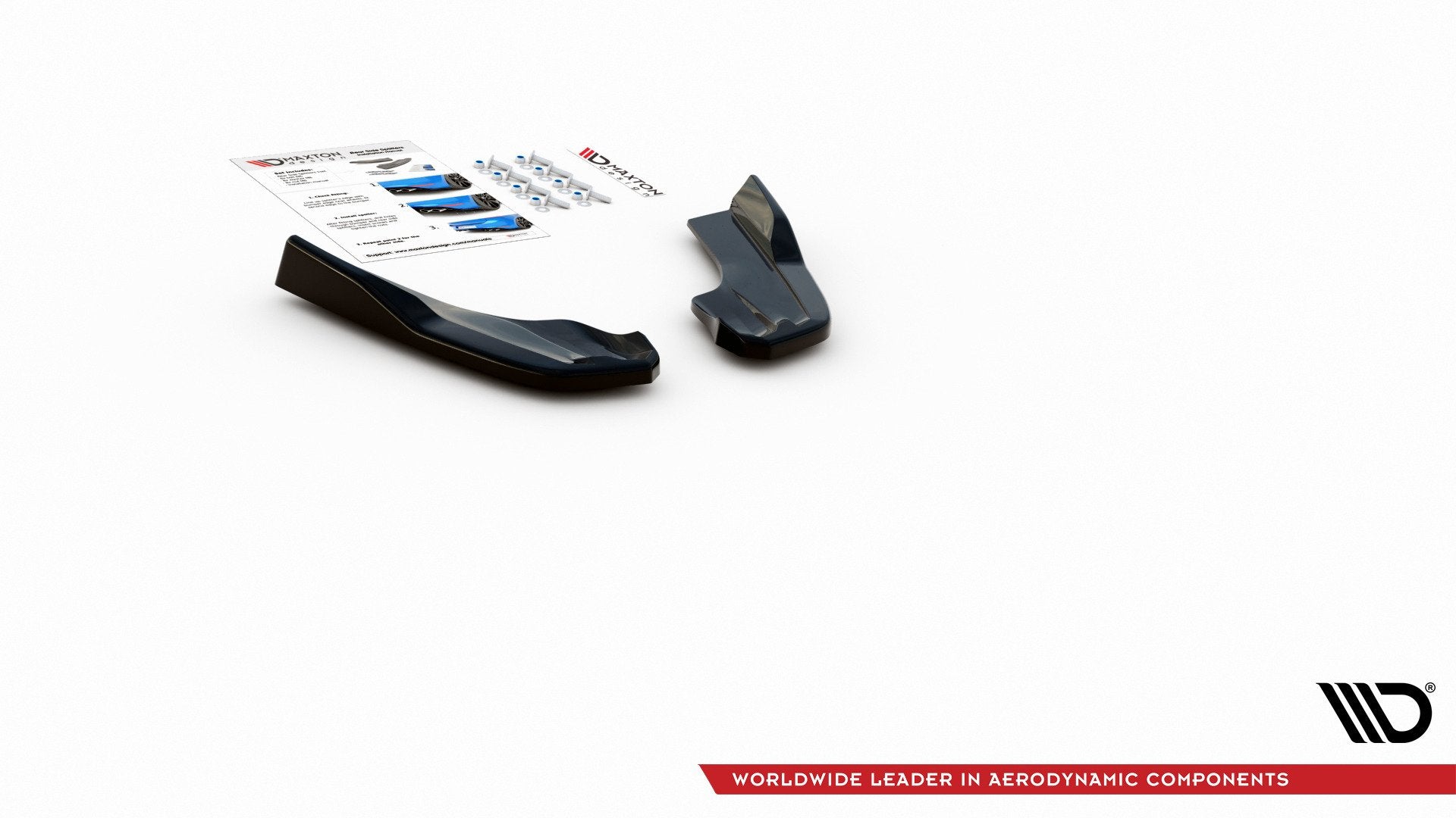 Heck Ansatz Flaps Diffusor V.3 für Ford Focus ST Mk4  schwarz matt