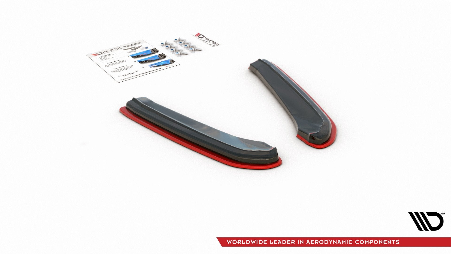 Heck Ansatz Flaps Diffusor passend für V.2 Seat Leon Mk3 Cupra ST Facelift schwarz matt