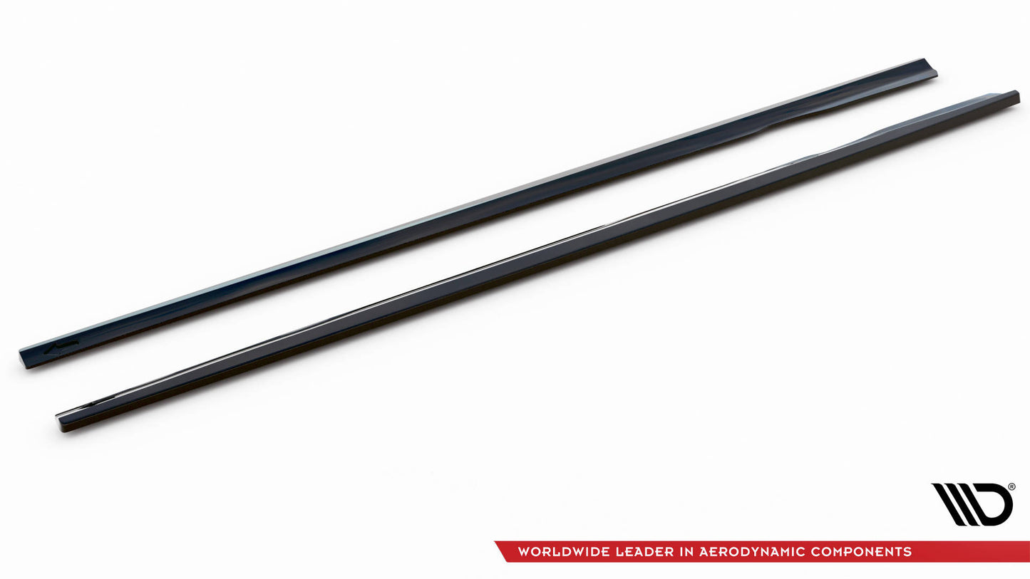 Seitenschweller Ansatz für Mercedes-Benz E AMG-Line W213 Facelift schwarz matt
