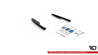 Heck Ansatz Flaps Diffusor für Volkswagen Touareg R-line Mk3 schwarz Hochglanz