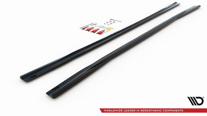 Seitenschweller Ansatz für Aud A6 S-Line / S6 C8  Carbon Look
