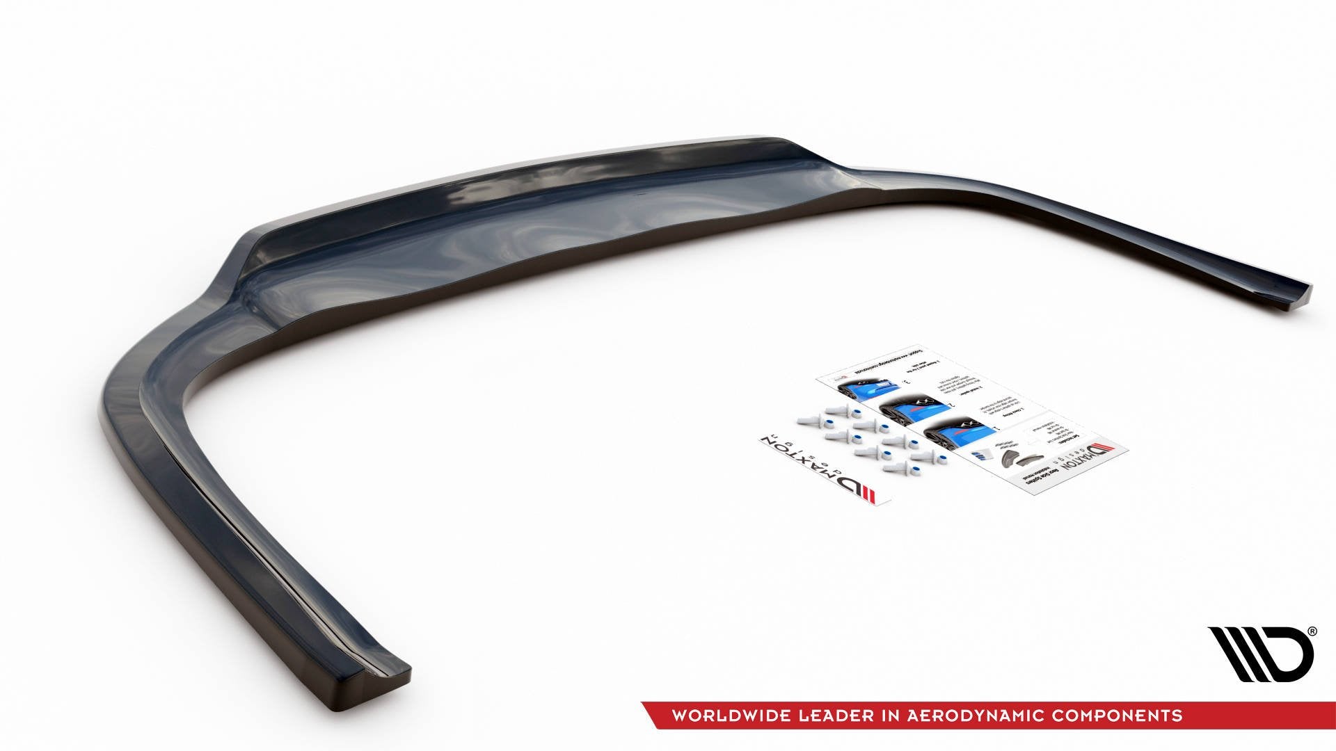 Mittlerer Diffusor Heck Ansatz DTM Look für Audi A8 D4 Facelift Carbon Look