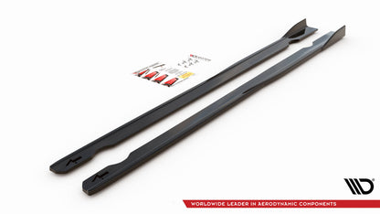 Seitenschweller Ansatz für V.2 für Volkswagen Golf R Mk7 Carbon Look