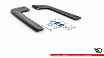 Heck Ansatz Flaps Diffusor V.2 für Mercedes-Benz V-Klasse AMG-Line W447 Facelift schwarz matt