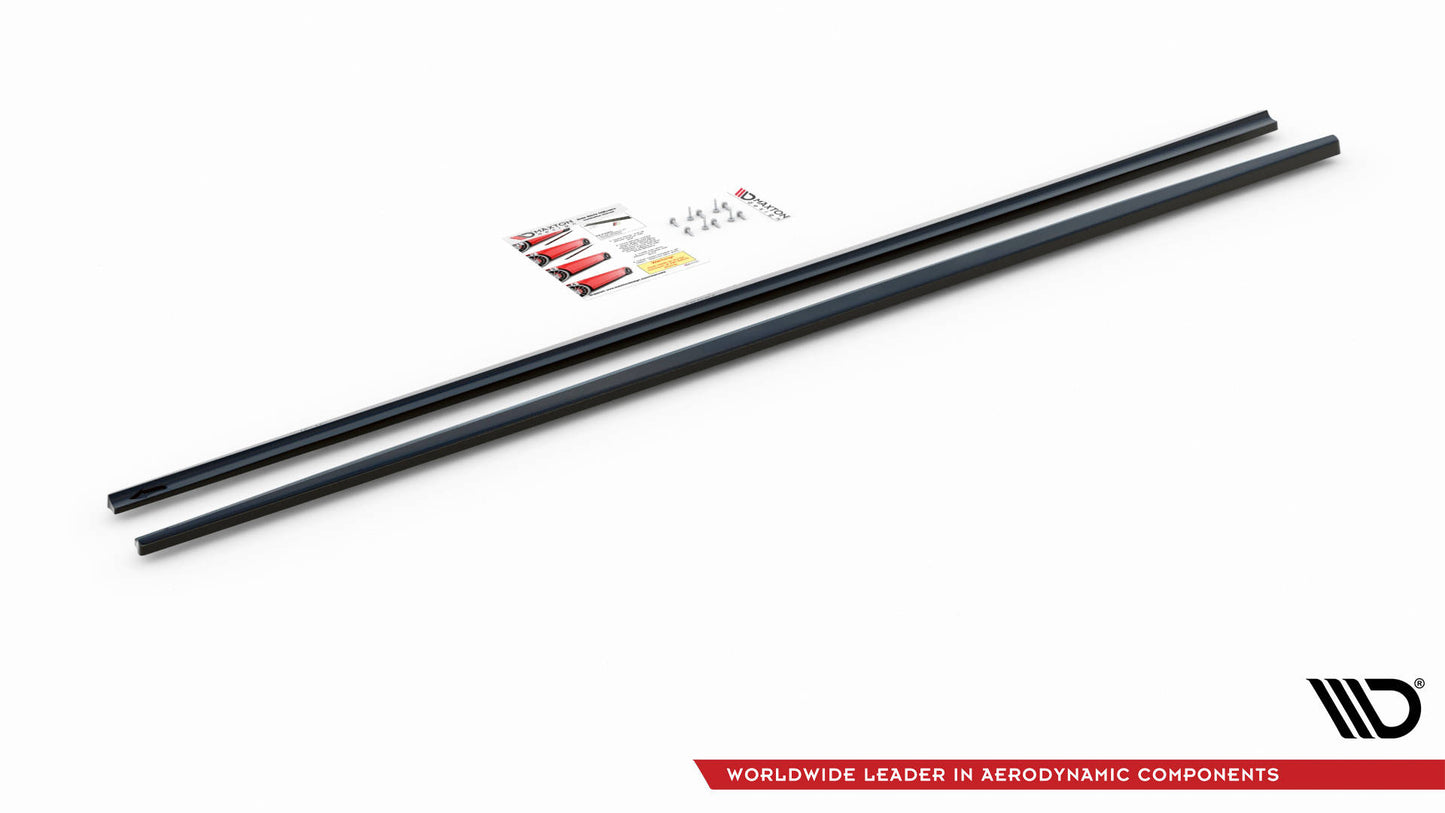 Seitenschweller Ansatz für BMW 1er F20 schwarz matt