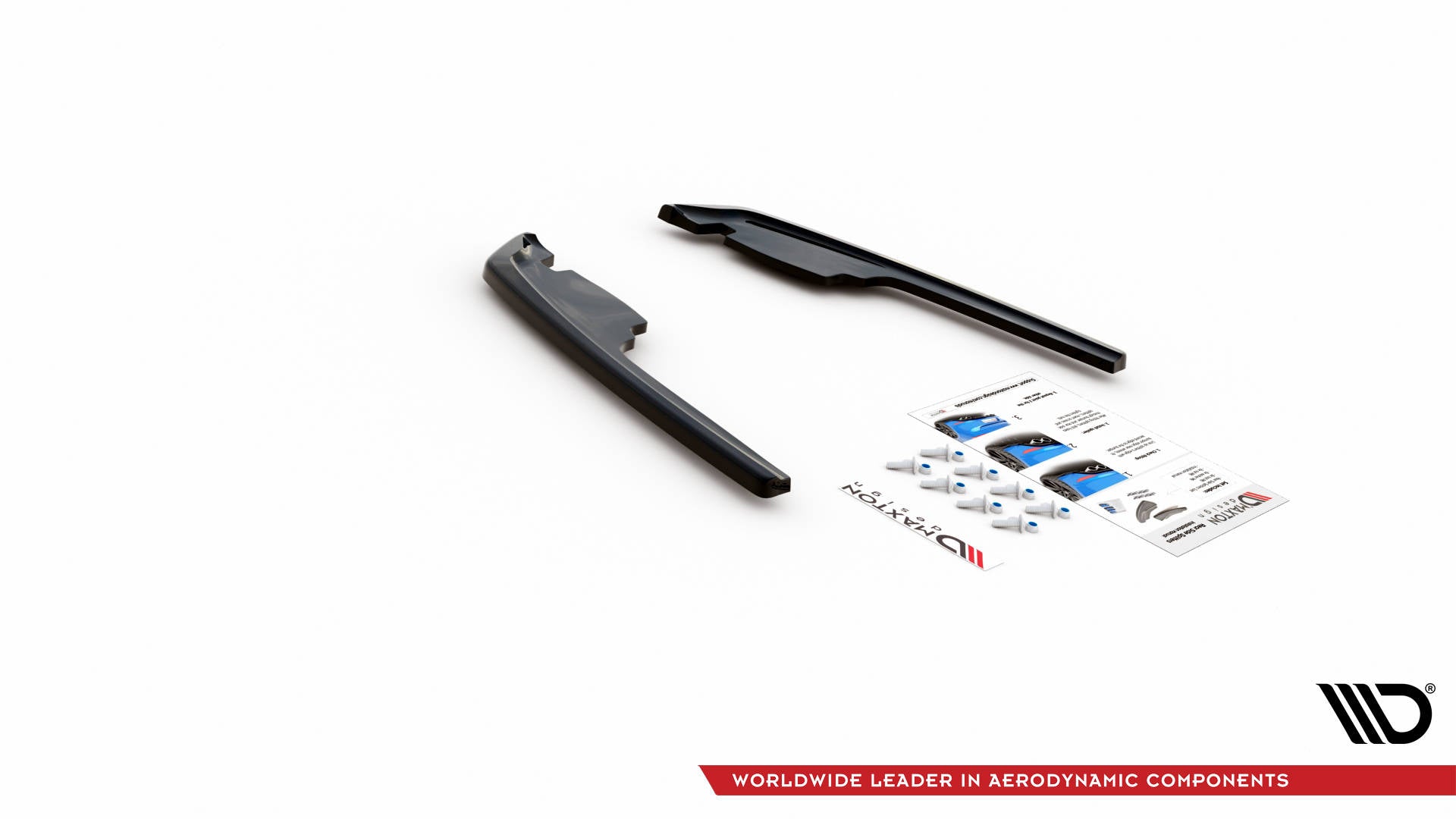 Heck Ansatz Flaps Diffusor für BMW M235i Gran Coupe F44 Carbon Look