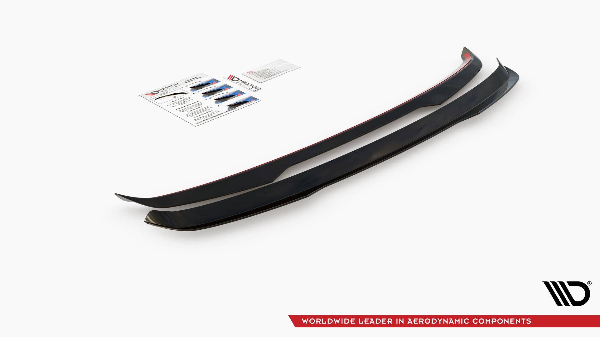 Spoiler CAP für Volvo V60 R-Design Mk2 schwarz Hochglanz