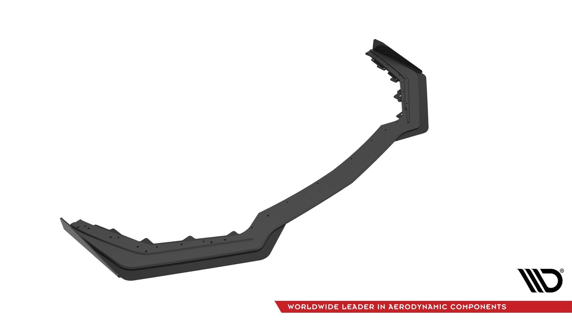 Street Pro Front Ansatz für V.1 für  + Flaps Ford Mustang GT Mk6 Facelift schwarz Hochglanz