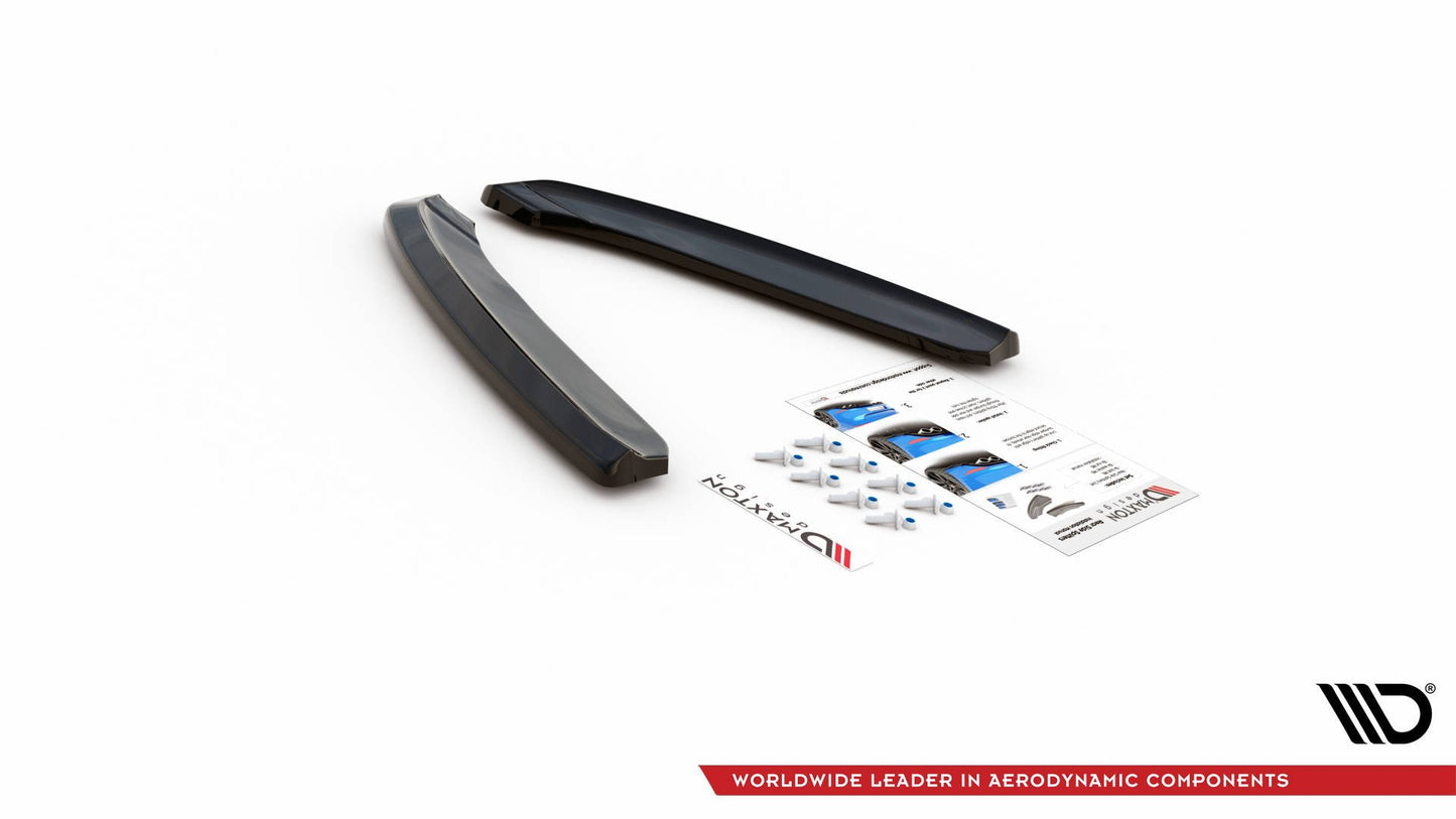 Heck Ansatz Flaps Diffusor für Porsche 911 Carrera 991 schwarz Hochglanz