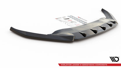 Front Ansatz V.2 für Volkswagen Passat B8 schwarz Hochglanz