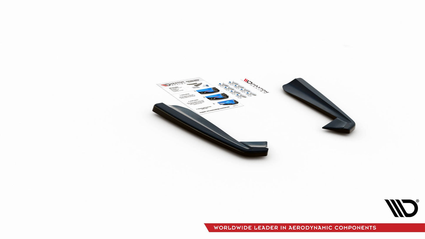 Heck Ansatz Flaps Diffusor für Mercedes-AMG GLE Coupe C167 schwarz Hochglanz