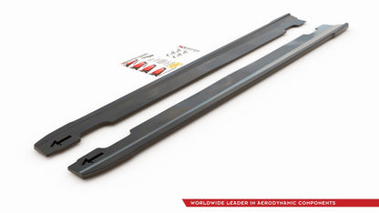 Seitenschweller Ansatz für V.4 Hyundai I30 N Mk3 / Mk3 FL Hatchback/ Fastback schwarz matt