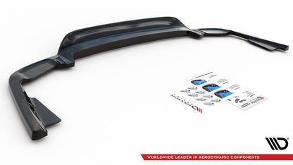 Mittlerer Diffusor Heck Ansatz DTM Look für Volvo XC60 Mk2 R-Design Carbon Look