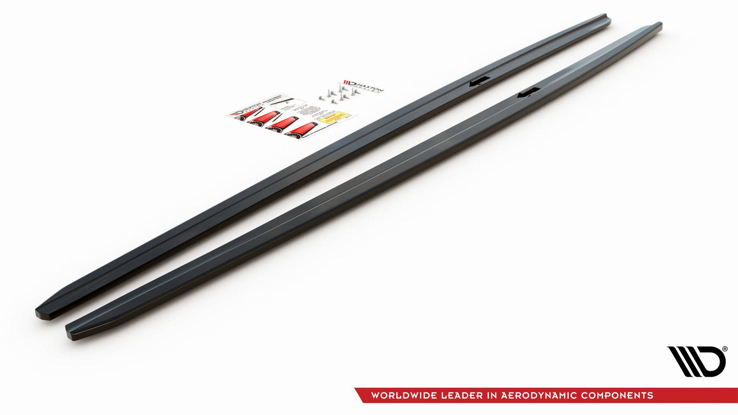 Seitenschweller Ansatz für V.2 für BMW 5er F10/F11 M-Paket schwarz Hochglanz